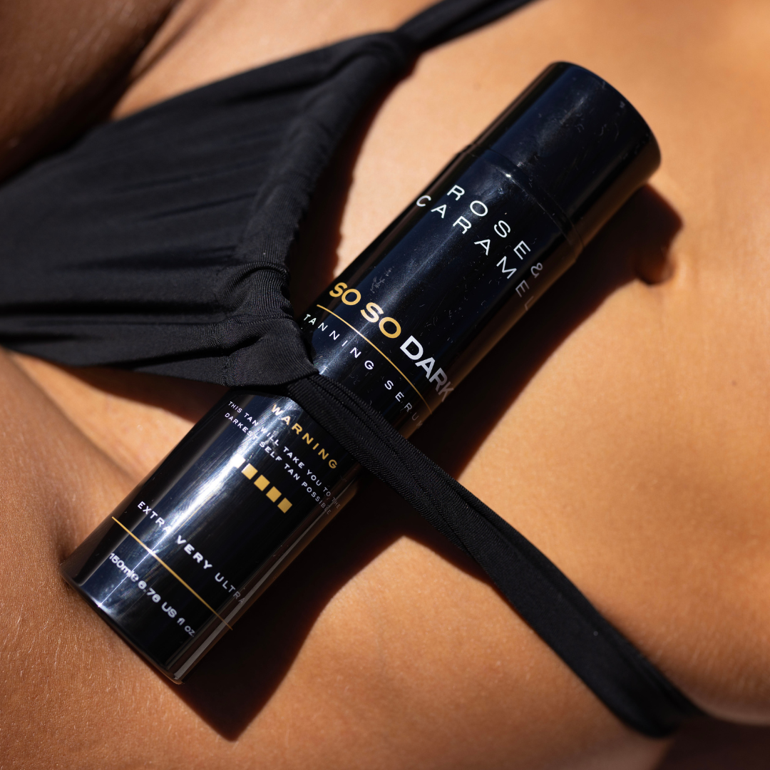 So so dark, darkest self tan, tanning serum, hydrating tan, flawless tan, ultra dark self tan, skincare in self tan, UK's darkest self tan